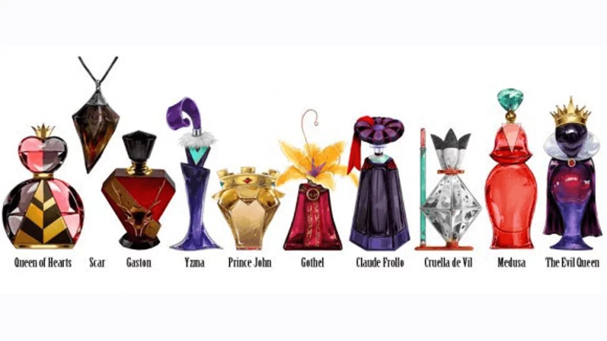 Designer japonesa cria coleção de perfumes baseado em vilões da Disney. A perfeição é tanta, que não é difícil saber de qual vilão se trata.