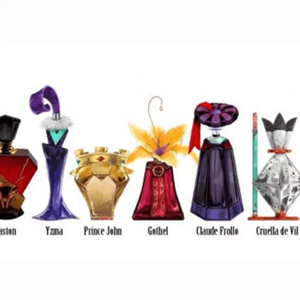 Designer japonesa cria coleção de perfumes baseado em vilões da Disney. A perfeição é tanta, que não é difícil saber de qual vilão se trata.