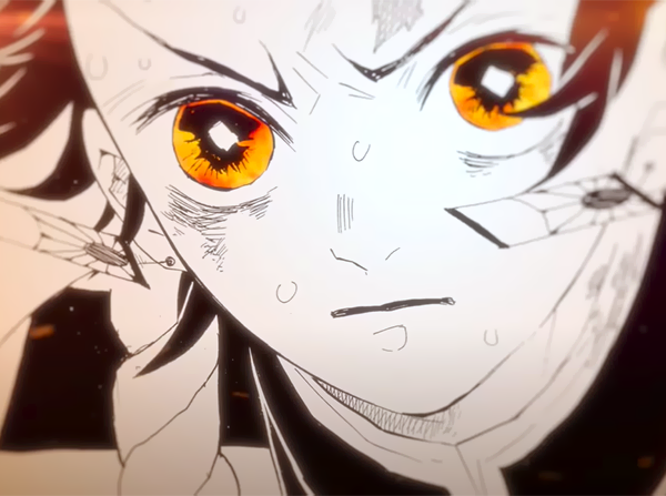 Tanjiro Kamado da adaptação para série anime do mangá Kimetsu no Yaiba