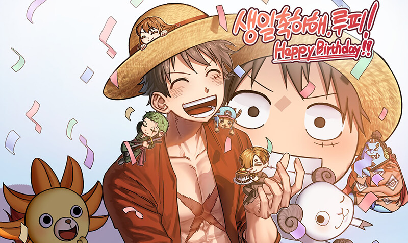 One Piece - Celebrações do aniversário de Luffy já começaram