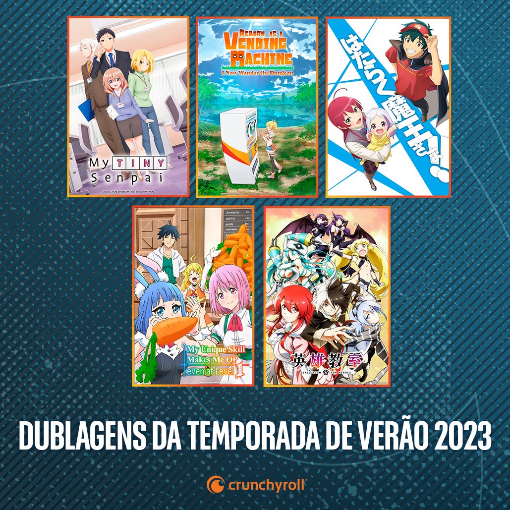 Animes da Temporada de Verão 2023 com dublagem confirmada na Crunchyroll