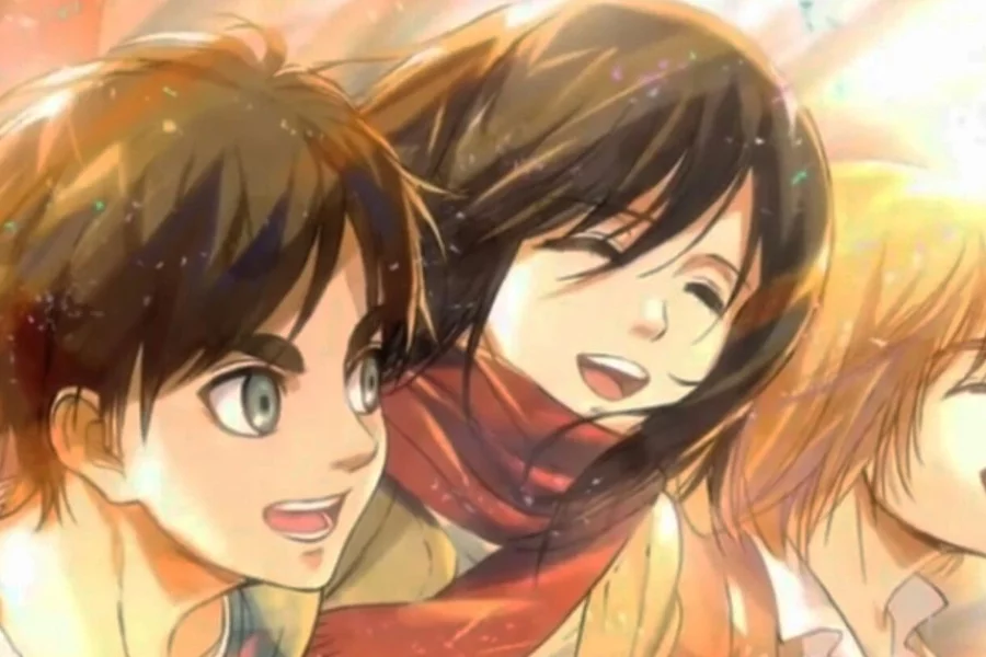 Attack on Titan continua contagem regressiva com Eren e Mikasa