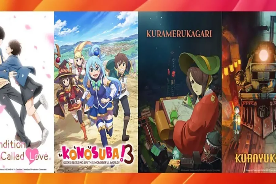 A Crunchyroll anunciou a aquisição de três novos animes e a nova temporada de Konosuba, programada para estrear no mês de abril de 2024.