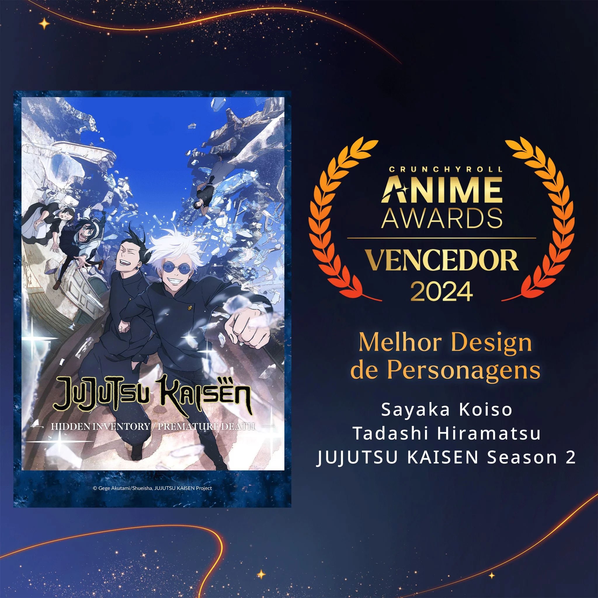 A cerimônia do Crunchyroll Anime Awards foi transmitida globalmente nesse sábado. Confira os ganhadores de todas as categorias.