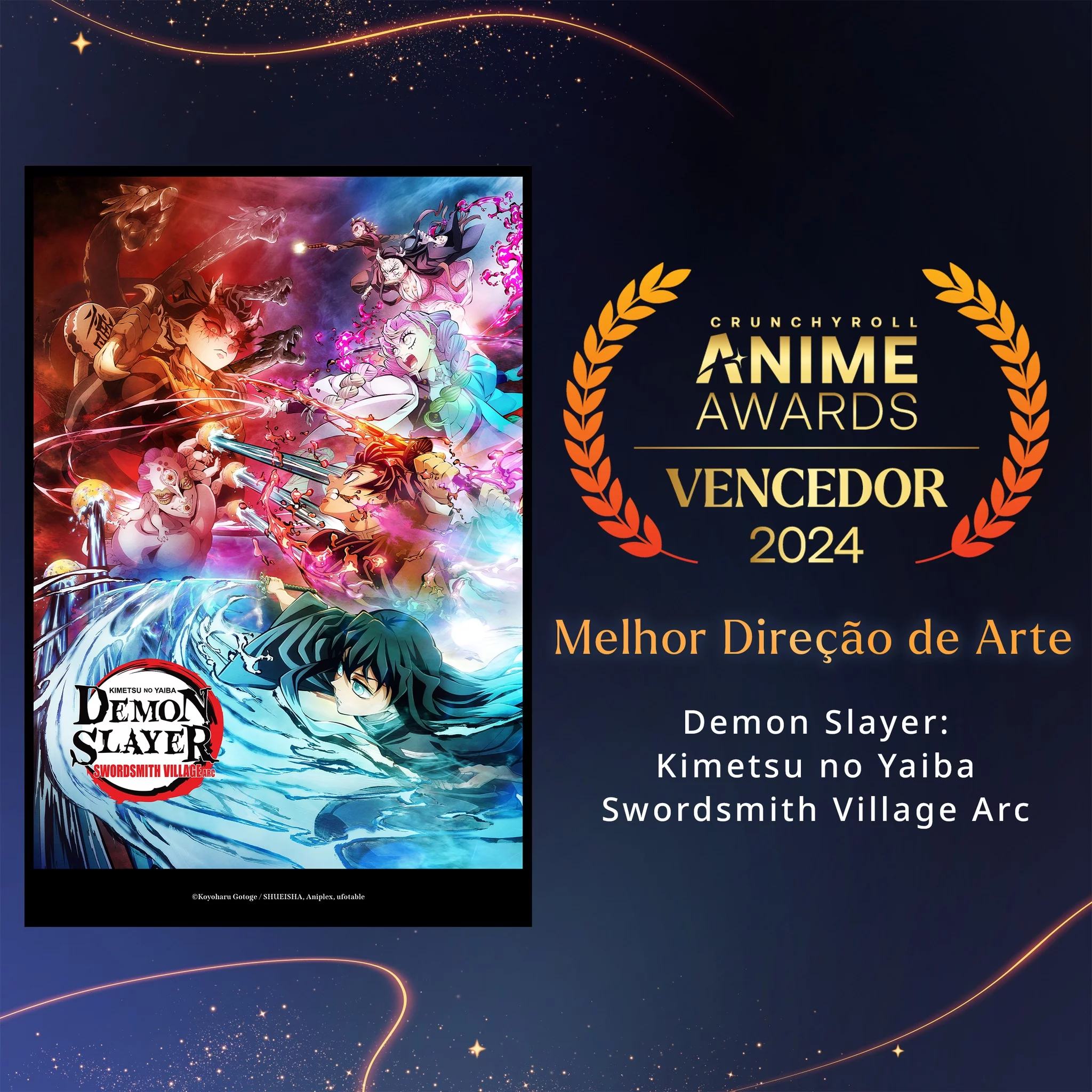 A cerimônia do Crunchyroll Anime Awards foi transmitida globalmente nesse sábado. Confira os ganhadores de todas as categorias.