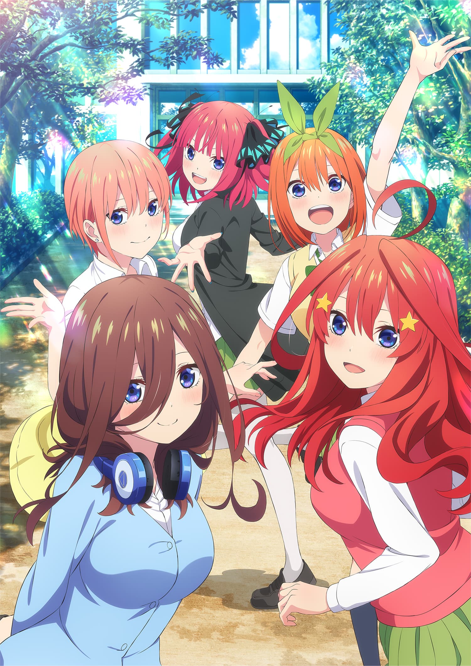 Foi confirmado que The Quintessential Quintuplets (Gotoubun no Hanayome) terá um novo anime intitulado The Quintessential Quintuplets *.