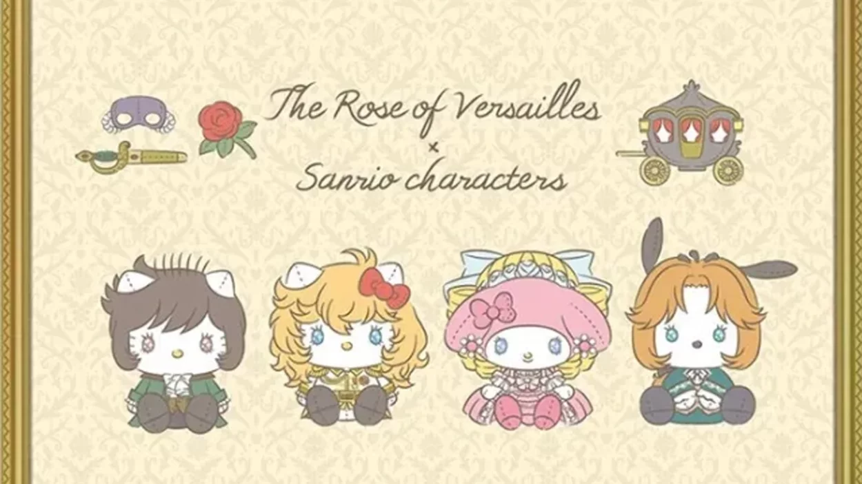 Hello Kitty anunciou uma colaboração com a franquia de anime/mangá mais renomadas de todos os tempos: Rose of Versailles (Rosa de Versalhes).