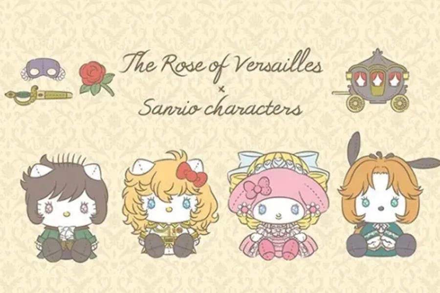 Hello Kitty anunciou uma colaboração com a franquia de anime/mangá mais renomadas de todos os tempos: Rose of Versailles (Rosa de Versalhes).