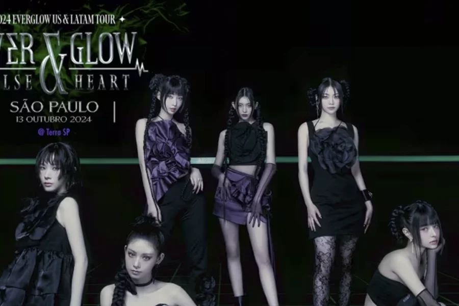 O grupo de k-pop EVERGLOW se apresentará em São Paulo neste domingo (13), na casa de shows Terra SP. Será a 1ª vez do grupo no Brasil.