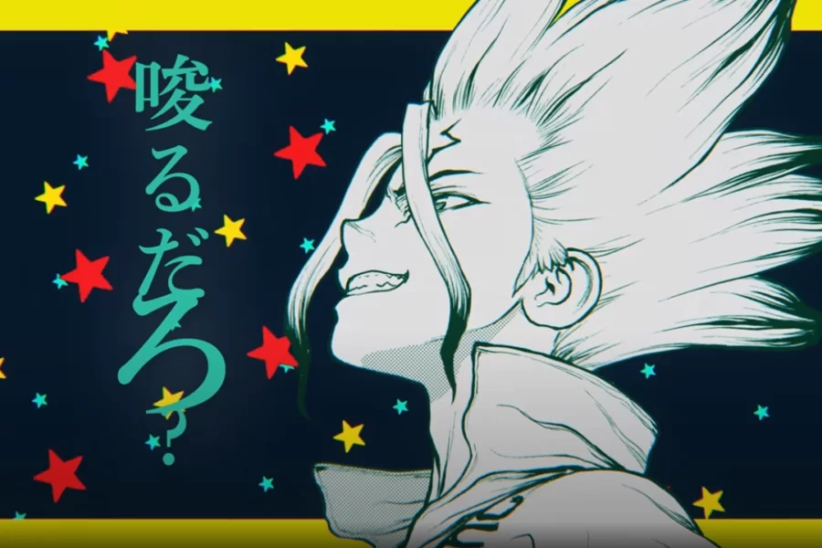 Dr. STONE ganha clipe oficial com a banda ALI. Música “CASANOVA POSSE” é tema da 4ª temporada e já está no canal da Shonen Jump.