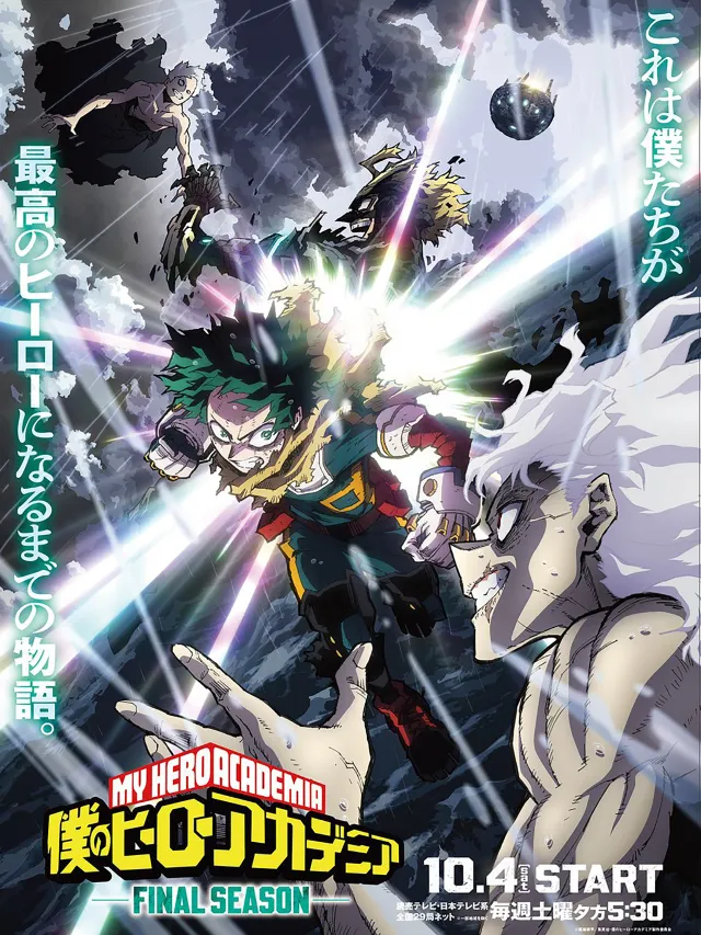 Através de uma imagem promocional, foi revelado que My Hero Academia FINAL SEASON, irá estrear dia 4 de outubro de 2025.