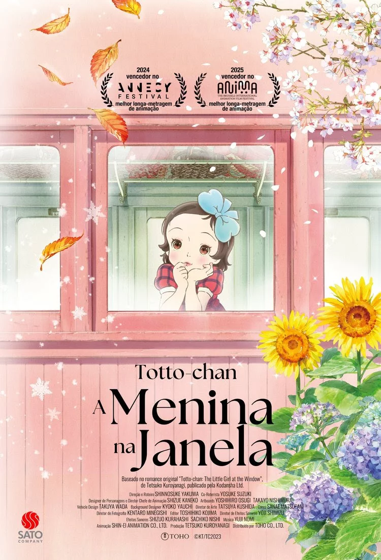 Totto-chan: A Menina na Janela estreia em 9 de outubro nos cinemas brasileiros. Animação adapta o clássico da escritora Tetsuko Kuroyanagi.