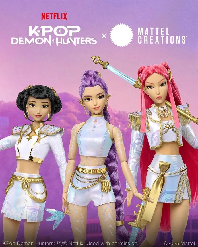 A Mattel revelou bonecas inspiradas em Guerreiras do K-pop, com pré-vendas a partir de 12 de novembro e lançamento previsto para 2026.