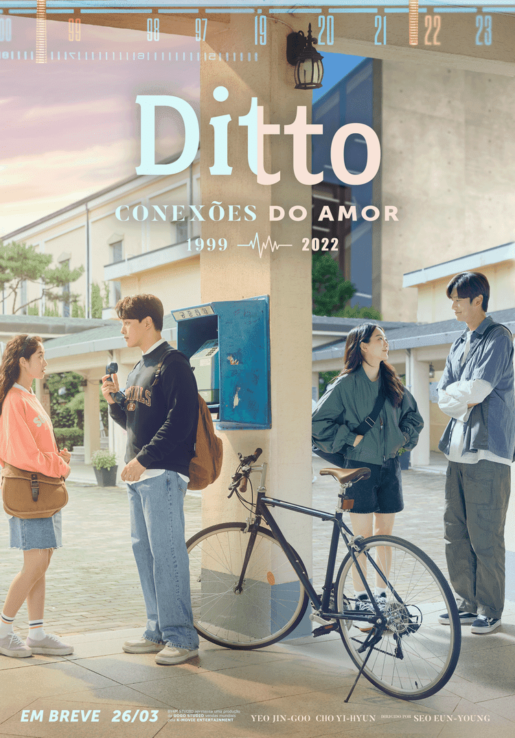 Ditto Conexões do Amor ganha trailer e estreia nos cinemas brasileiros em março. Remake coreano aposta em romance e nostalgia.