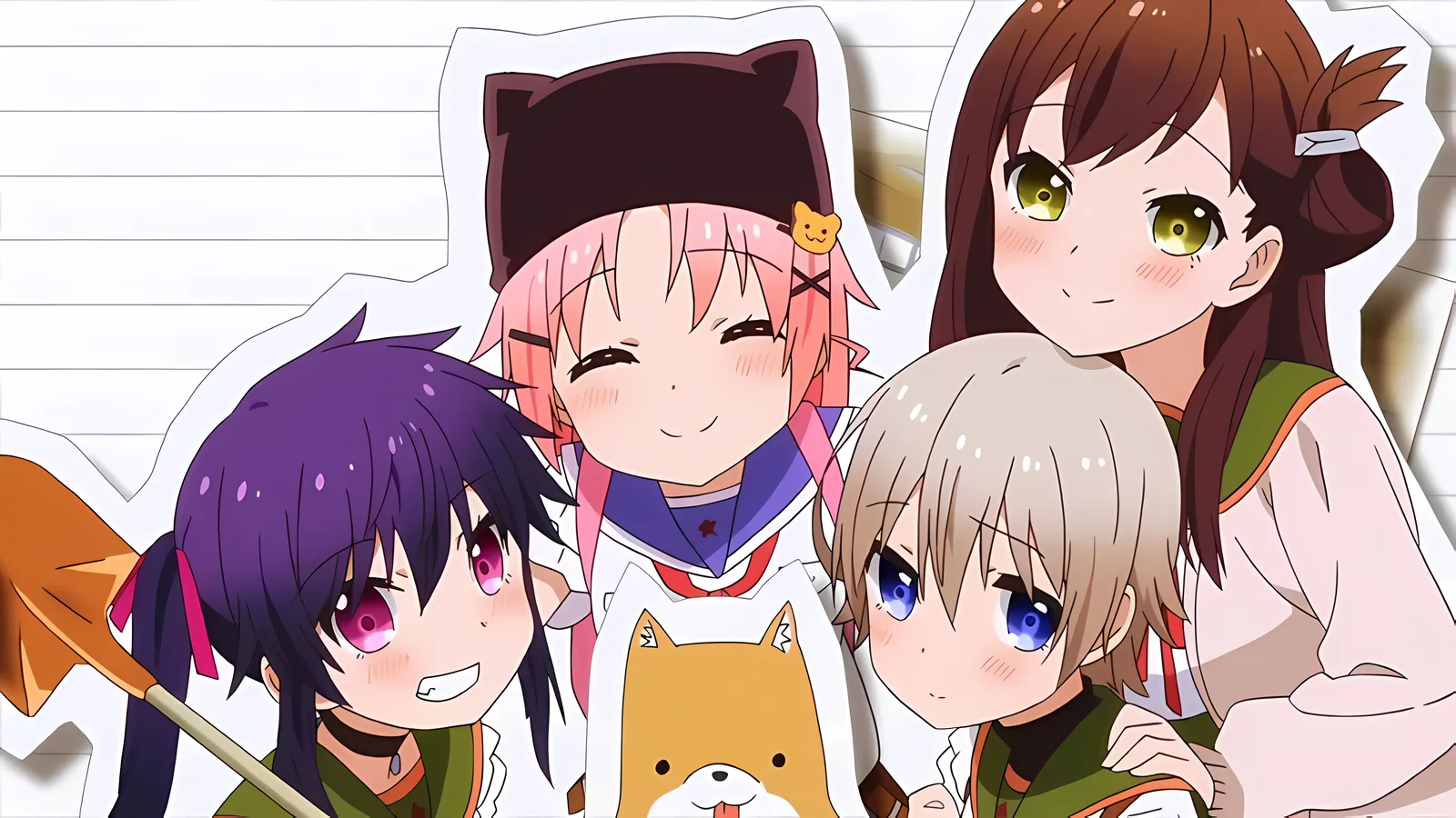 Garotas do clube da escola em Gakkou Gurashi School-Live