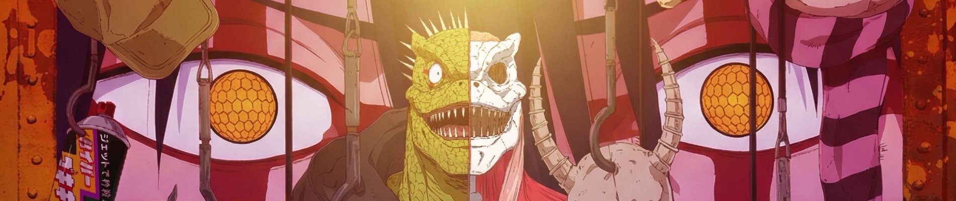 Arte da 2a temporada de Dorohedoro, disponivel no Crunchyroll
